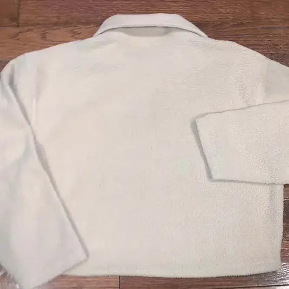 Le Lis Cropped Sherpa Fleece Pullover • Cozy Girlcore Gorpcore - Picture 5 of 5